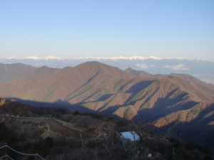 三ツ峠山頂からの南アルプス
