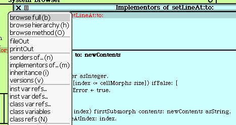 Implementors of setLineAt:to: