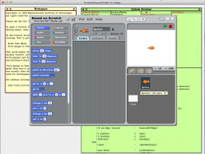 ScratchSource1.4の起動時画面